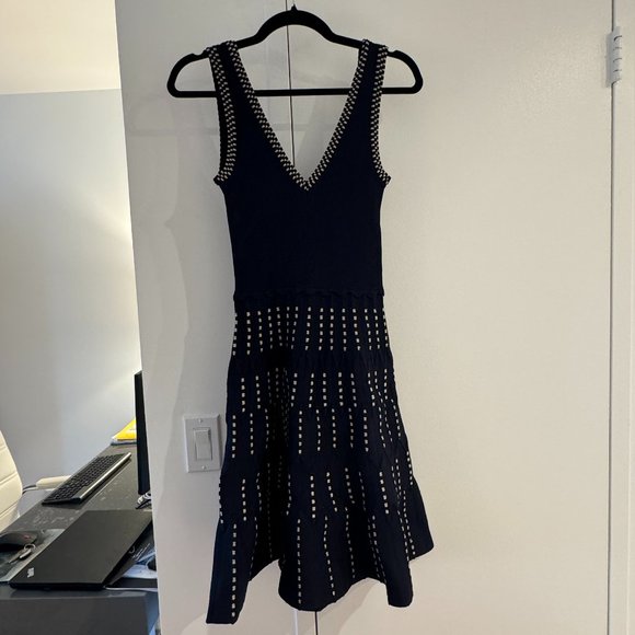 Sandro Jasm Knit Pointelle Dress - Picture 1 of 2